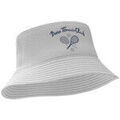Chapeaux sur Grenoble : Chapeau BOSS Bob avec imprim&eacute; brod&eacute; Nosh-Member blanc Blanc