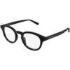 Lunettes de soleil Saint Laurent SL 907 Cadres Optiques, Noir/Transparent, 49 mm