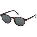 Lunettes sur Grenoble : Lunettes de soleil Tom Ford FT1331 PRESCOTT-02 Lunettes de soleil, Havana/Bleu, 51 mm