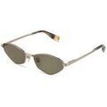 Lunettes sur Grenoble : Lunettes de soleil Furla SFUB31 Lunettes de soleil, Or/Vert, 57 mm Dor&eacute;