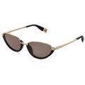 Lunettes sur Grenoble : Lunettes de soleil Furla SFUB16 Lunettes de soleil, Or/Marron, 57 mm Dor&eacute;