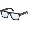 Lunettes de soleil Tom Ford FT1337 CYRUS-02 Lunettes de soleil, Noir/Bleu, 53 mm