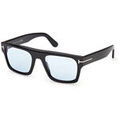 Lunettes sur Grenoble : Lunettes de soleil Tom Ford FT1337 CYRUS-02 Lunettes de soleil, Noir/Bleu, 53 mm