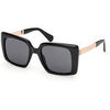 Lunettes de soleil Max&co MO0134 Lunettes de soleil, Noir/Fum&eacute;e, 52 mm Noir