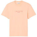 Tee-shirts sur Grenoble : T-shirt Lacoste T-shirt classic fit jersey de coton imprim&eacute; rose p&ecirc;c Rose