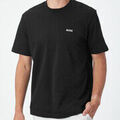 Tee-shirts sur Grenoble : T-shirt BOSS T-shirt en mesh de coton &agrave; motif artistique brod&eacute; TS_Member Noir