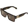 Lunettes sur Grenoble : Lunettes de soleil Off-White OW1057 HENDERSON Lunettes de soleil, Havana/Vert, 55 mm