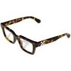 Lunettes de soleil Off-White OW5008 Style 21 Cadres Optiques, Havana, 50 mm