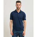Polo Yes Zee Polo homme &agrave; deux boutons Bleu Grenoble