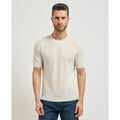 Tee-shirts sur Grenoble : T-shirt Gran Sasso Pull homme &agrave; motif tiss&eacute; Blanc