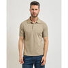Polo Yes Zee Polo homme &agrave; deux boutons Beige