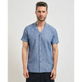 Chemises/chemisettes sur Grenoble : Chemise Yes Zee Chemise homme en m&eacute;lange de lin Bleu