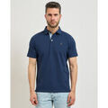 Polos sur Grenoble : Polo Sette/Mezzo Polo homme Settemezzo &agrave; 3 boutons Bleu