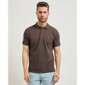 Polos sur Grenoble : Polo Sette/Mezzo Polo homme Settemezzo &agrave; 2 boutons Marron