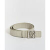 Ceinture EAX Ceinture femme avec boucle logot&eacute;e Beige