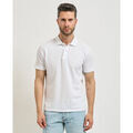 Polos sur Grenoble : Polo Sette/Mezzo Polo homme Settemezzo &agrave; 2 boutons Blanc