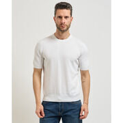 Pull Gran Sasso Pull &agrave; col rond pour homme Blanc