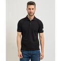 Polo Yes Zee Polo homme &agrave; deux boutons Noir