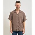 Chemise Calvin Klein Jeans Chemise homme &agrave; manches courtes Marron Grenoble