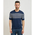 Pulls/Sweat sur Grenoble : Pull Gran Sasso Pull homme &agrave; rayures horizontales Bleu