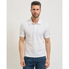 Polo Yes Zee Polo homme &agrave; deux boutons Blanc