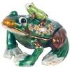 Statuettes et figurines Signes Grimalt Bo&icirc;te &Agrave; Grenouilles Avec &Eacute;mail Vert Unique. . Maison & D&eacute;co > Statuettes et figurines.