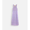 Robe Oxbow Robe longue &agrave; smocks TIARA Violet Grenoble