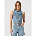 Vestes sur Grenoble : Veste Wrangler 112362590 ZIP FRONT VEST-DALLAS