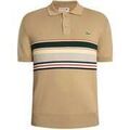 Polos sur Grenoble : Polo Lacoste Polo ray&eacute; de fabrication fran&ccedil;aise Beige