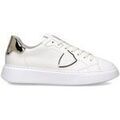 Baskets femme sur Grenoble : Baskets basses Philippe Model BTLD VM04 - TEMPLE-METAL BLANC OR