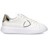 Baskets basses Philippe Model BTLD VM04 - TEMPLE-METAL BLANC OR