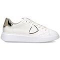 Baskets femme sur Grenoble : Baskets basses Philippe Model BTLD VM04 - TEMPLE-METAL BLANC OR