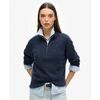 Pull Superdry Pull &agrave; demi-zip en tricot de coton classique