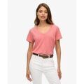T-shirt Superdry T-shirt col V brod&eacute; en slub Grenoble
