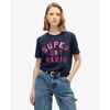 T-shirt Superdry T-shirt d&eacute;contract&eacute; &agrave; logo paillet&eacute;