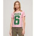 Tee-shirts sur Grenoble : T-shirt Superdry T-shirt Osaka 6 Kiss Print des ann&eacute;es 90