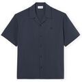 Chemises/chemisettes sur Grenoble : Chemise Lacoste Seersucker Relaxed Fit Shirt - Noir/Gris