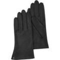 Gants sur Grenoble : Gants Isotoner Gants Femme cuir doubl&eacute; soie Noir Noir