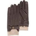 Gants sur Grenoble : Gants Isotoner Gants Homme tactiles cuir poignet tricot Marron