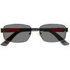 Lunettes de soleil Isotoner Lunettes de soleil mixte Noir m&eacute;talliques Noir