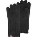 Gants sur Grenoble : Gants Isotoner Gants Homme Maille C&ocirc;tel&eacute;e Noir Noir