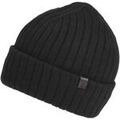 Bonnets sur Grenoble : Bonnet Isotoner Bonnet Homme Maille C&ocirc;tel&eacute;e Noir Noir