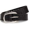 Ceinture Isotoner Ceinture Femme ajour&eacute;e Noir Noir