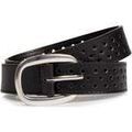 Ceinture Isotoner Ceinture Femme ajour&eacute;e Noir Noir Grenoble