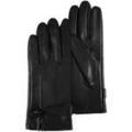 Gants sur Grenoble : Gants Isotoner Gants Femme cuir d'agneau n?ud Noir Noir