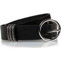 Ceintures sur Grenoble : Ceinture Isotoner Ceinture Femme ronde grain&eacute;e Noir Noir