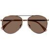 Lunettes de soleil enfant Isotoner Lunettes de soleil Enfant 10-12 ans pilote Or rose