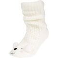 Chaussettes Isotoner Chaussettes Femme Ours Blanc