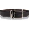 Ceinture Isotoner Ceinture Homme 2 en 1 Grain&eacute; Noir/Marron Multicolore