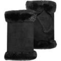 Gants sur Grenoble : Gants Isotoner Mitaines Femme bord imitation fourrure Noir